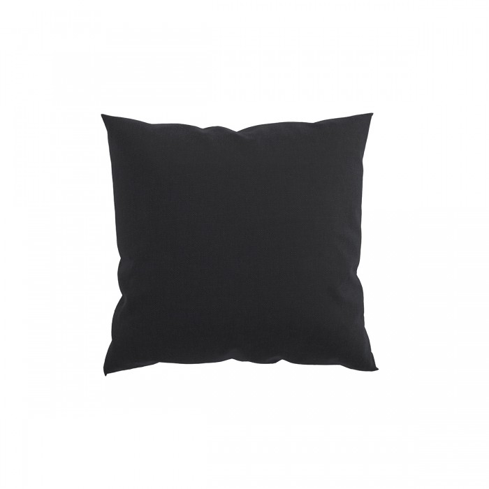 Square decorative pillowcase 40x40cm in Polyester Black fabric