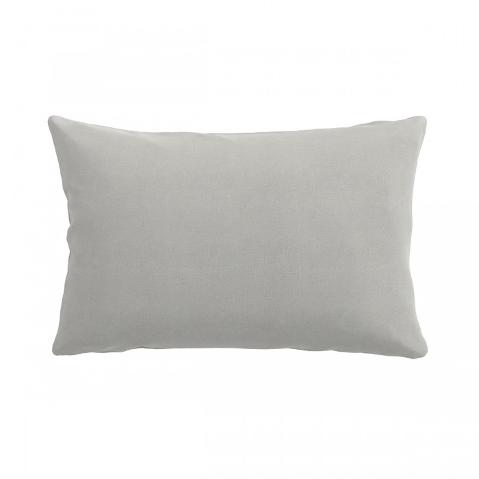 Lumbar decorative pillowcase 30x58cm (12x23in) in Cotton Grey fabric