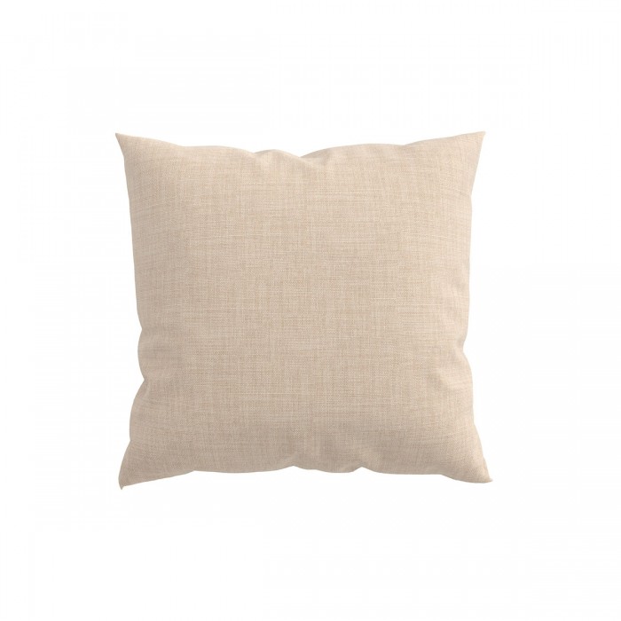 Square decorative pillowcase 45x45cm (18x18in) in Polyester Light Khaki fabric