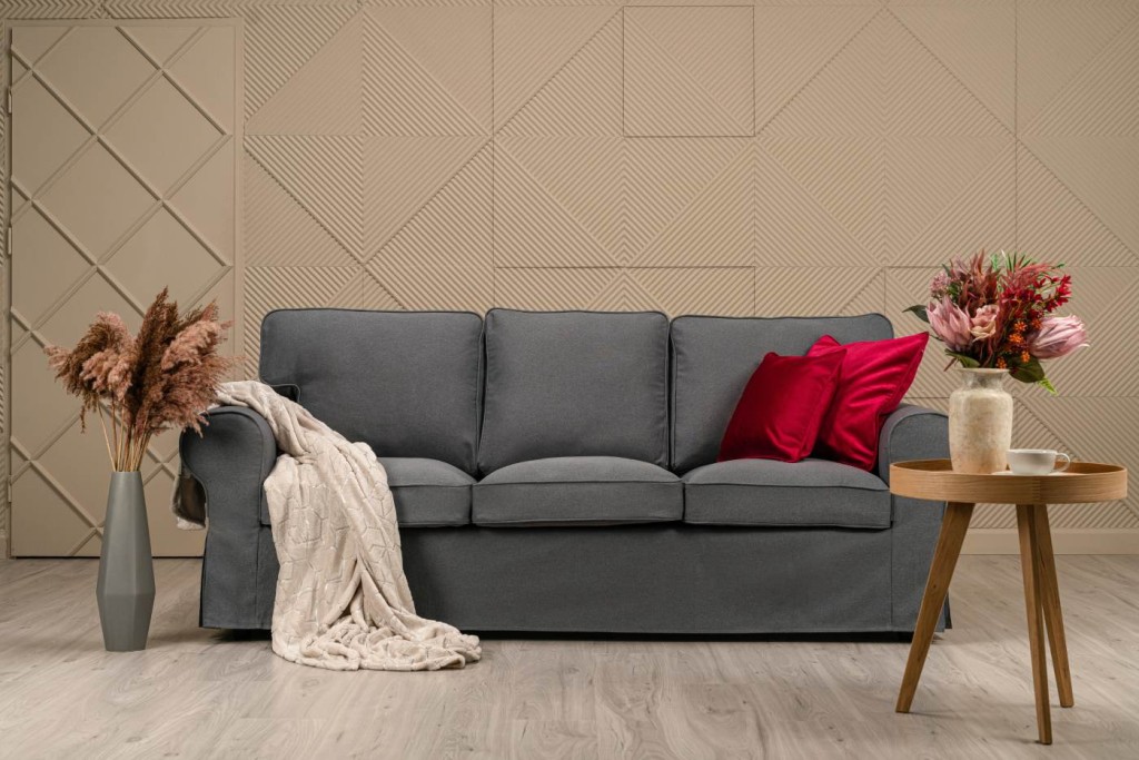 How to put the cover on an Ektorp sofa?